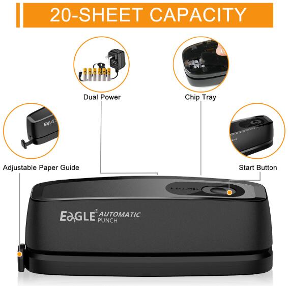 Automatic Three-Hole Punch EG-1680BA by Eagle