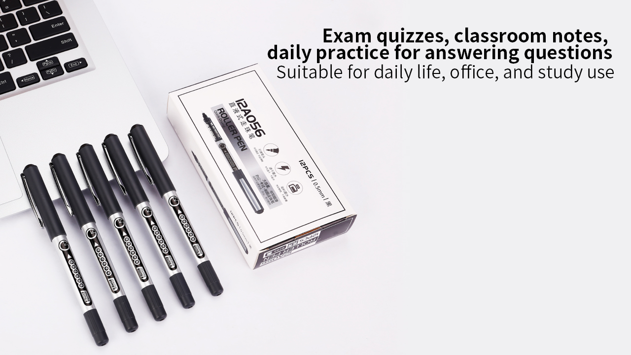 Eagle 12A056 Wholesale Price Stationery Gel Pen Set Plastic Black Bulk Gel Pens for Office Usage