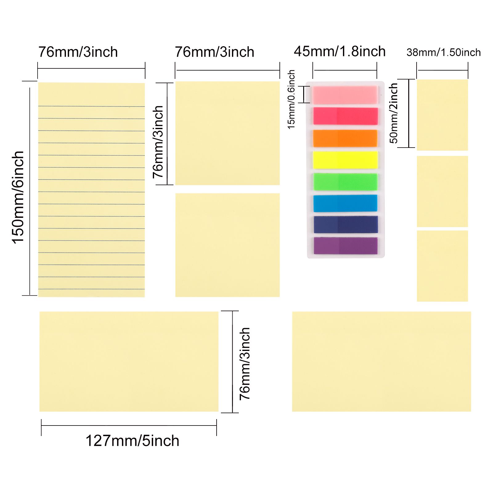 Dimensions of Each Part