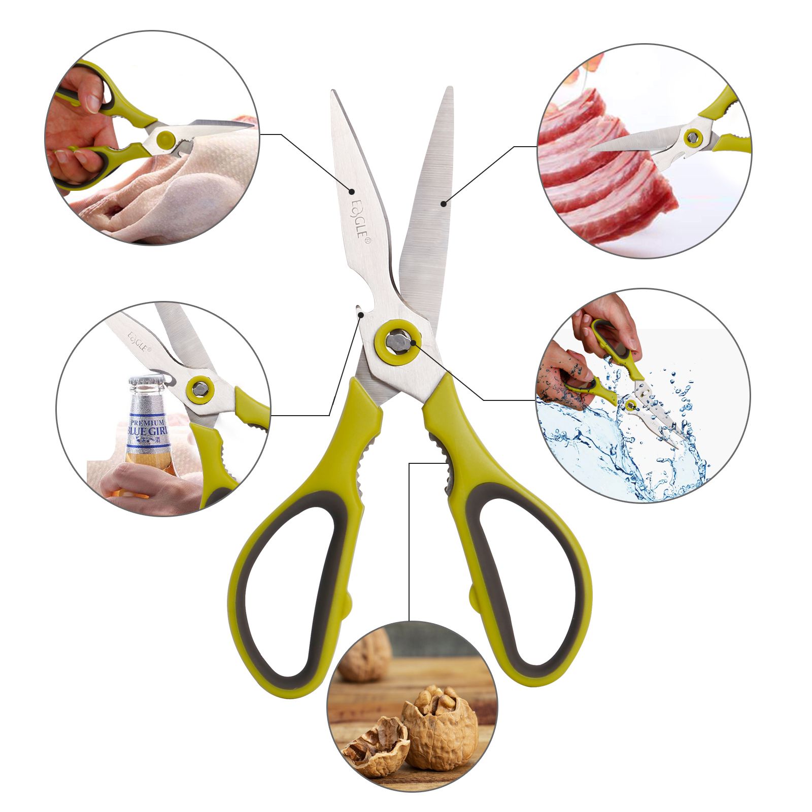 Eagle TYSC123 Multi-function Kitchen Scissors