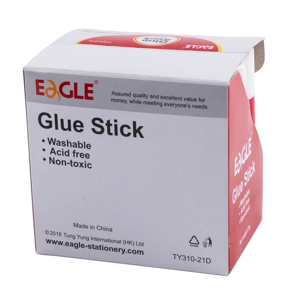 Package of Eagle TY310-21D PVA Glue Sticks