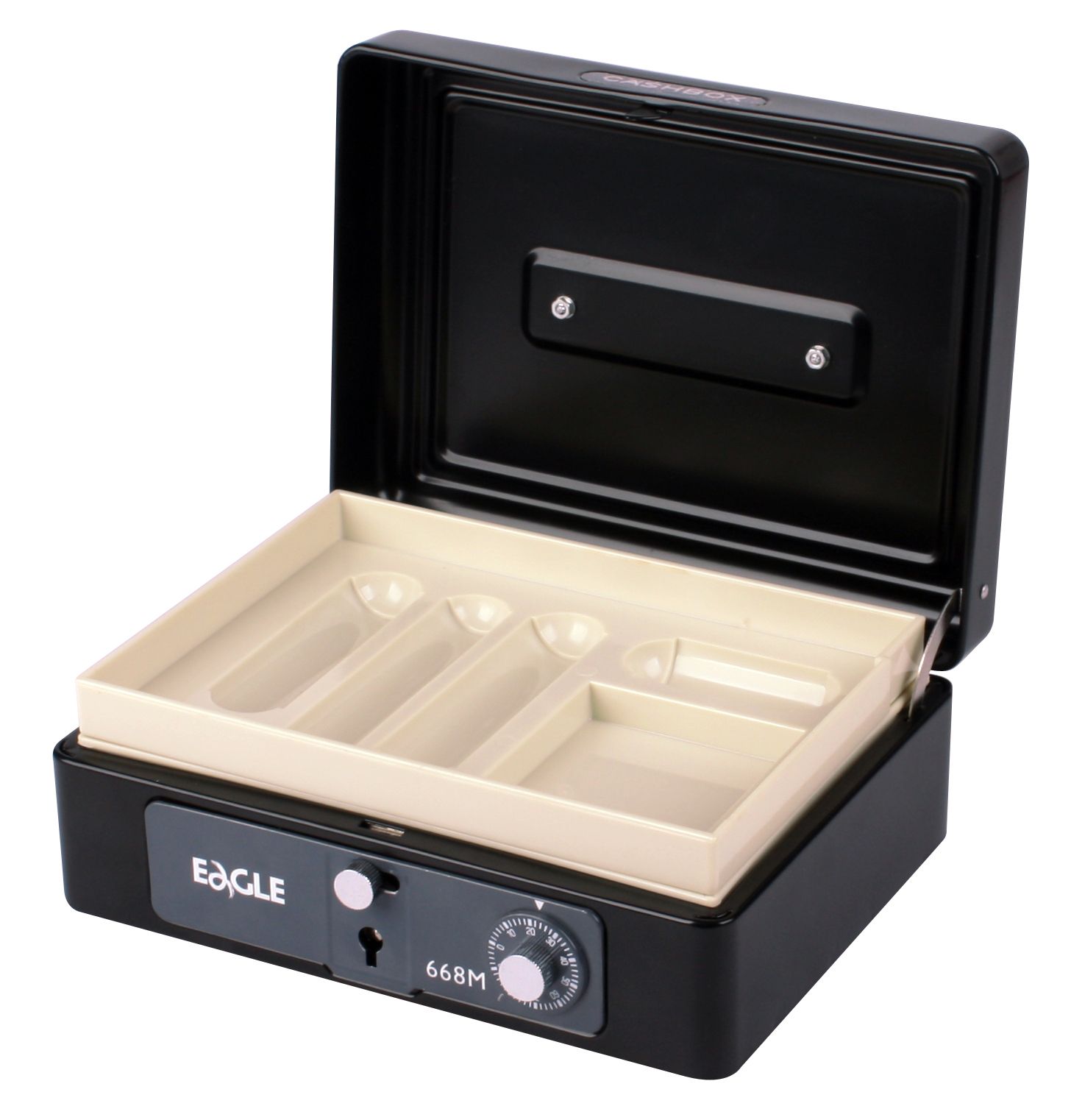 Eagle 668M Metal Cash Box for Businesses Cashier and Petty Cash