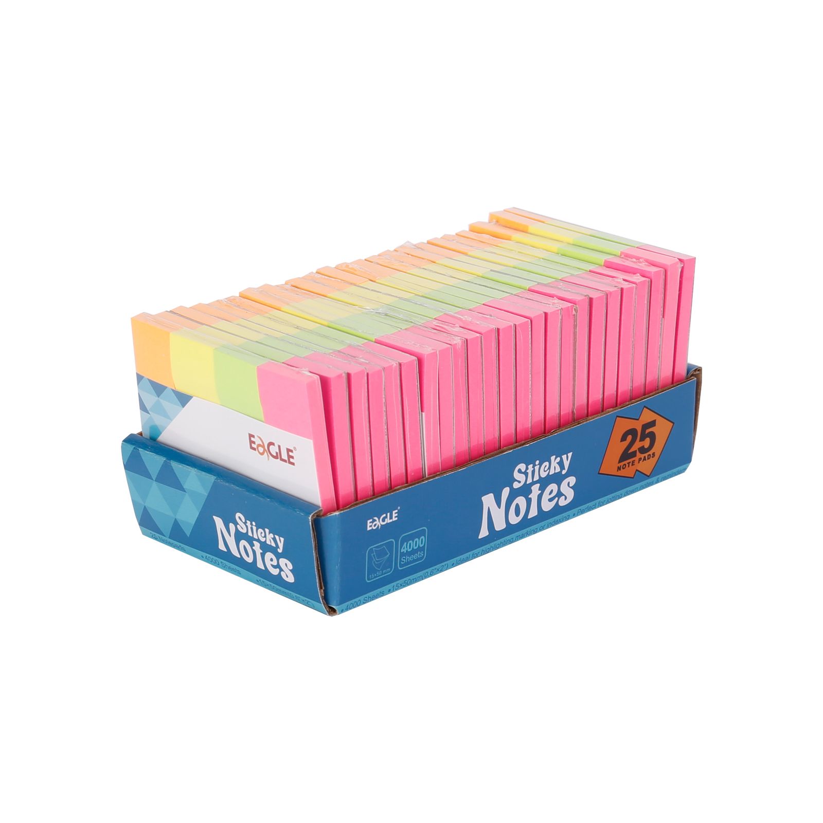 EAGLE Customizable Sticky Note 1/2X2 15X50MM Multiple Color Sticky Pad 659-4N For Office Supply