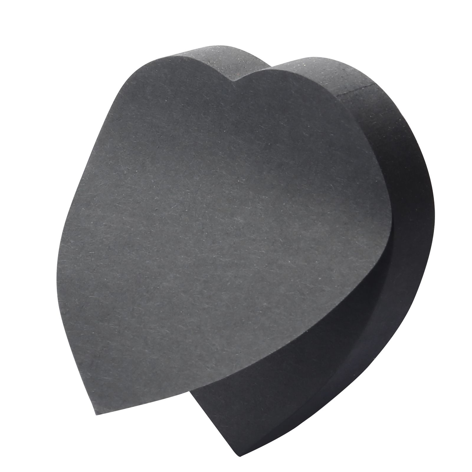 EAGLE Hot Sale Office Stationery Heart Shaped Sticky Notes 100 Sheets Creative Sticky Paper B601 Black Self Sticky Note Pads