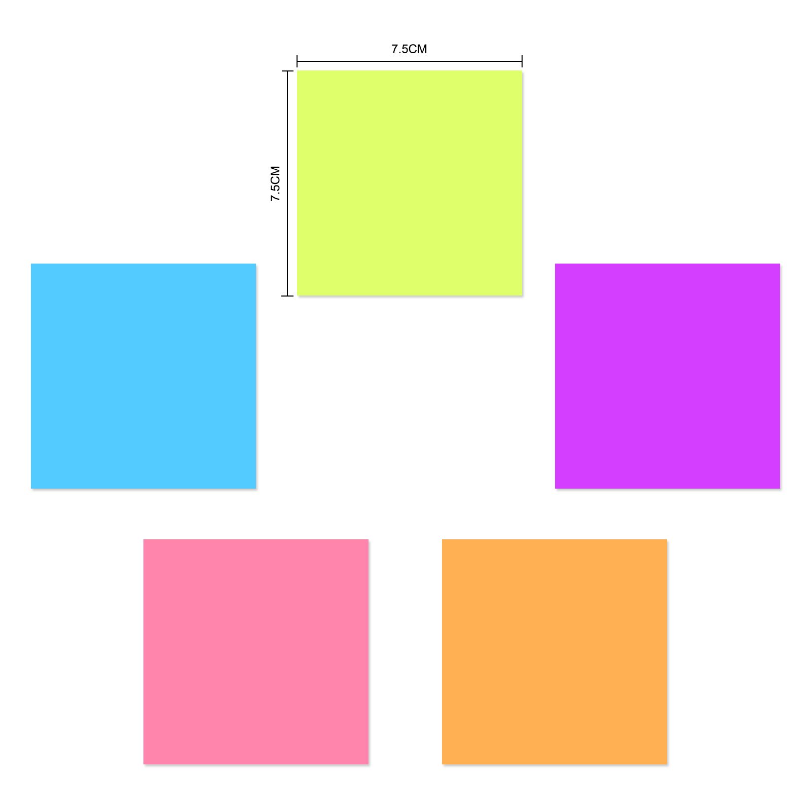 EAGLE Wholesale Price Office Supply Memo Pads 100X12 Sheets Multiple Color D654-12N Memo Pads