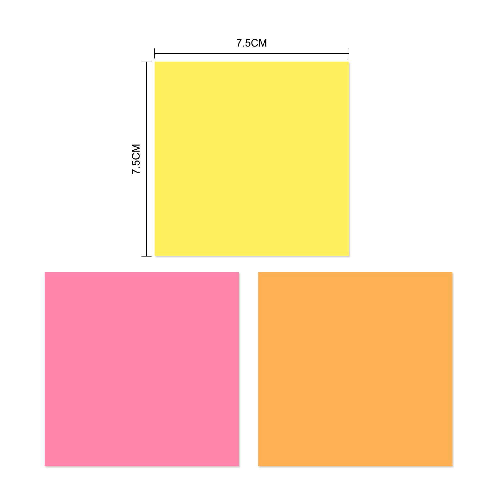 EAGLE Bulk D654-6N Sticky Note Stationery 100x6 Sheets Combination Sticky Notes