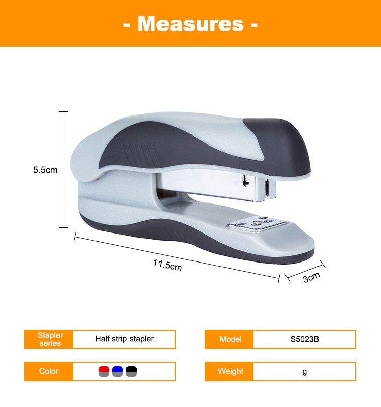 Eagle High Quality Staplers Stationery 26/6 Plastic Flat Clinch Long-Arm Stapler For Office Supply