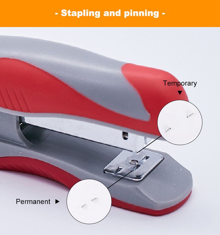 Eagle High Quality Staplers Stationery 26/6 Plastic Flat Clinch Long-Arm Stapler For Office Supply