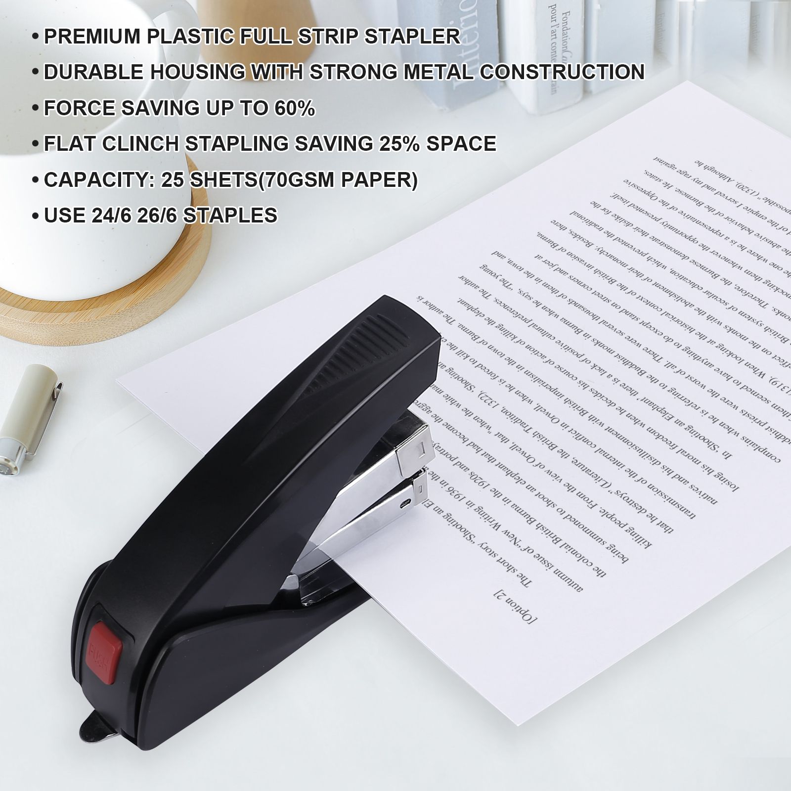 Eagle High Quality MiNi staplers 24/6 Professional Force Saving S5170 Full Strip Stapler For Office Usage