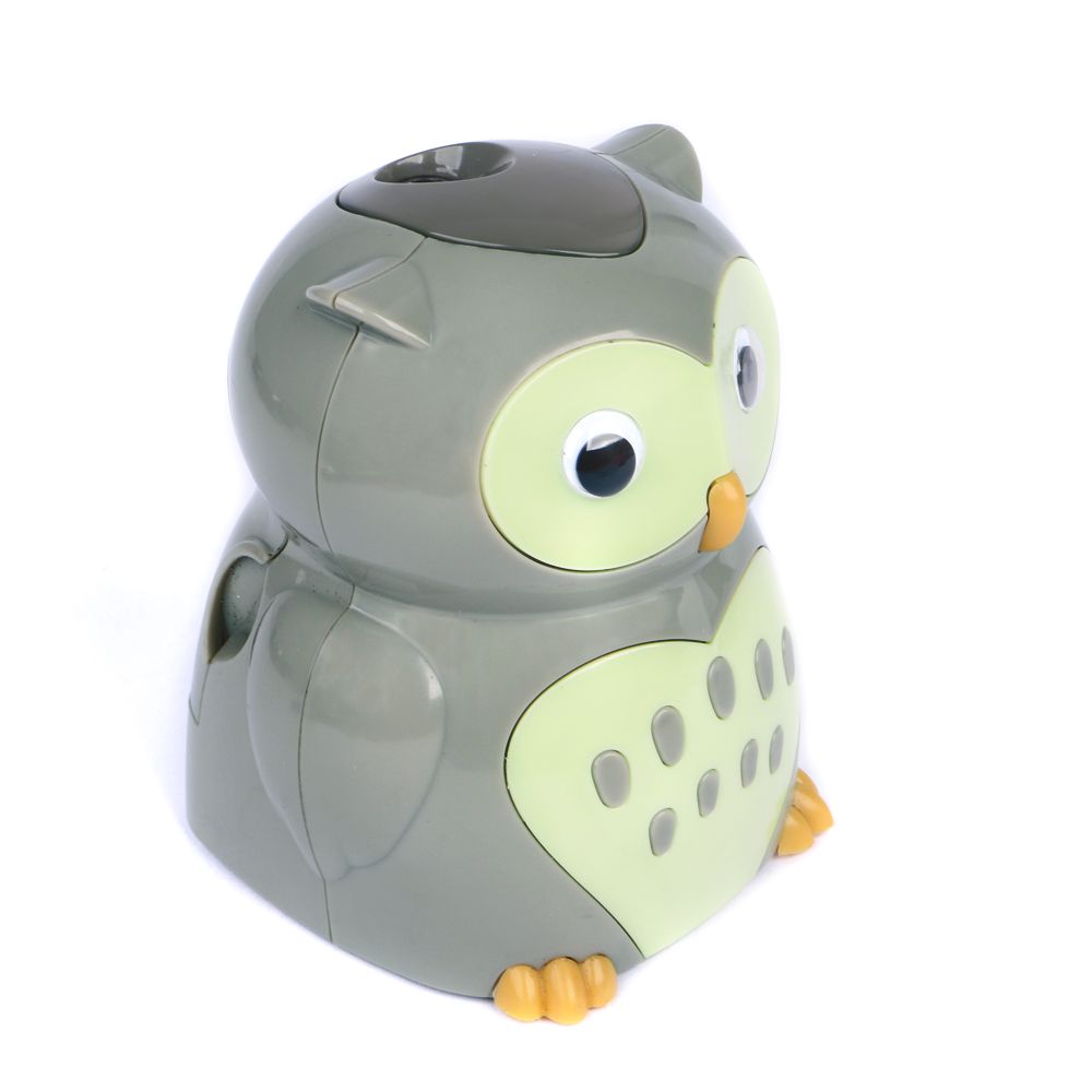 EAGLE Cartoon Electric Pencil Sharpener Cute Owl sharpener EG-5019 student Battery Pencil Sharpener Funny School Supply