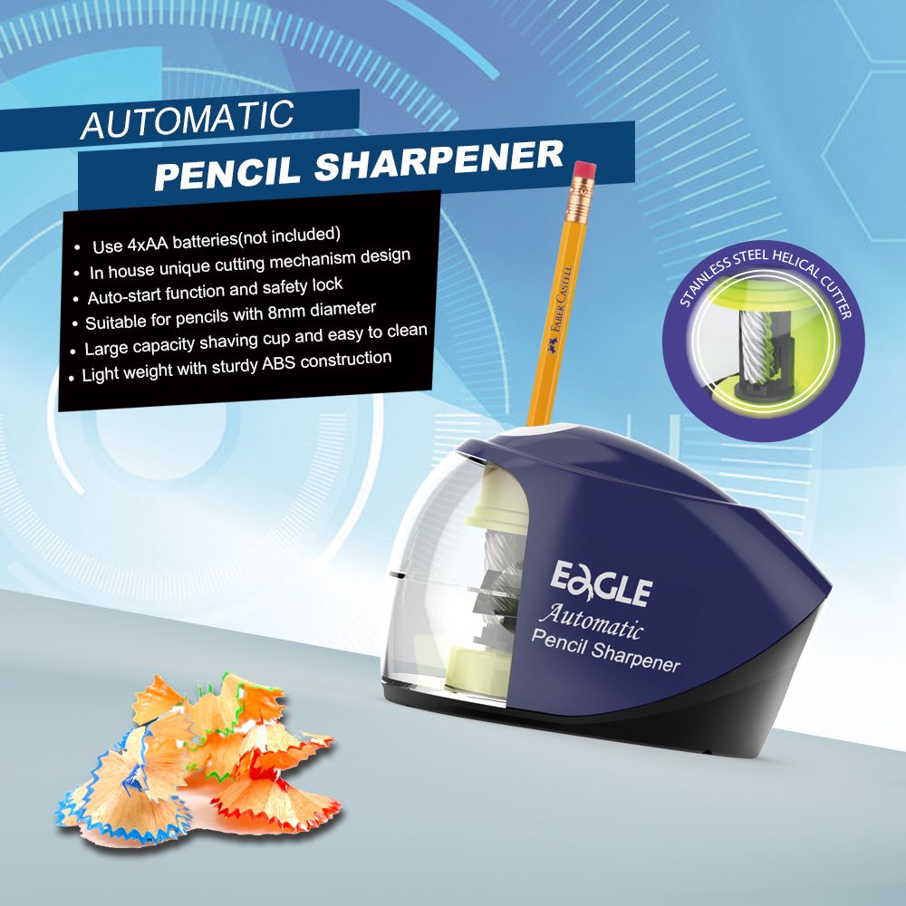 EAGLE Batteries Operated Automatic Pencil Sharpener EG-5146 Funny Pencil Sharpener Battery-operated automatic pencil sharpener