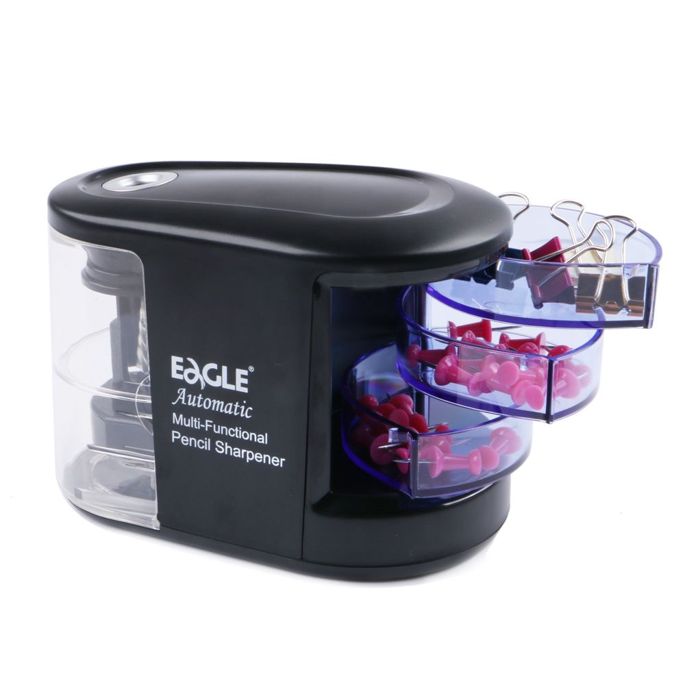 EAGLE Multifunction Electric Pencil Sharpener EG-5150 Helical Cut Pencil Sharpener With Storage USB And Battery Pencil Sharpener