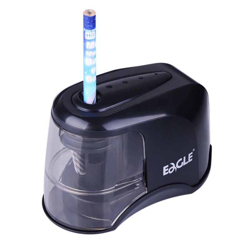 Eagle E5121 Electric Pencil Sharpener With Steel Blade Effortless Structure For School Kids