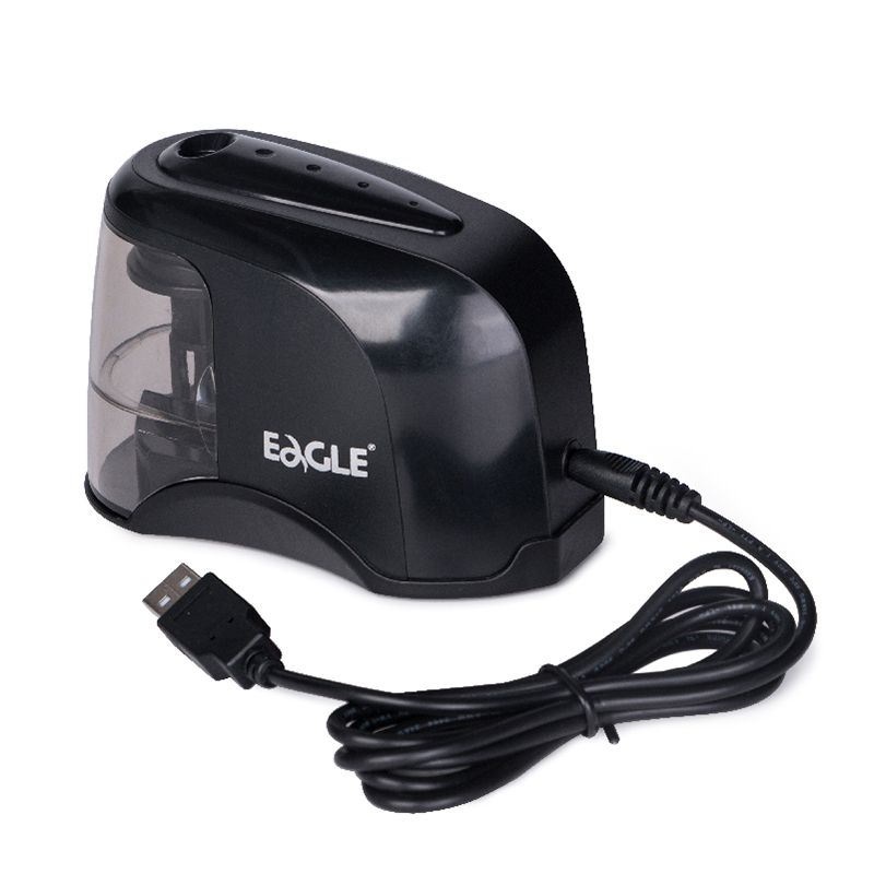 Eagle E5121 Electric Pencil Sharpener With Steel Blade Effortless Structure For School Kids