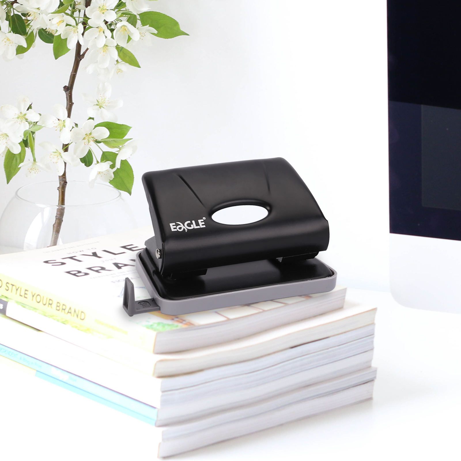 EAGLE Stationery Good Product Stationery Punch Black 3 Hole Punch With Sale