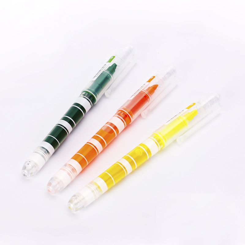 Eagle 1523 Hot Sale Stationery Highlighter Pen Set Plastic Black Highlighter Pen For Sthool