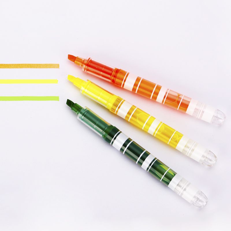 Eagle 1523 Hot Sale Stationery Highlighter Pen Set Plastic Black Highlighter Pen For Sthool