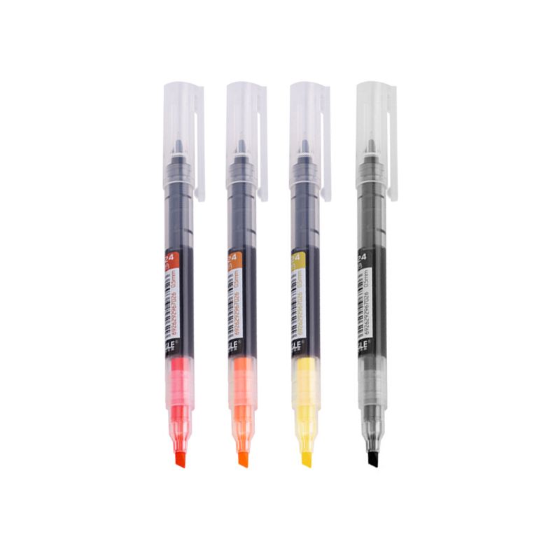 Eagle 1524 Hot Sale pen Stationery Highlighter Pen Set Plastic Two-sided Pen For Office