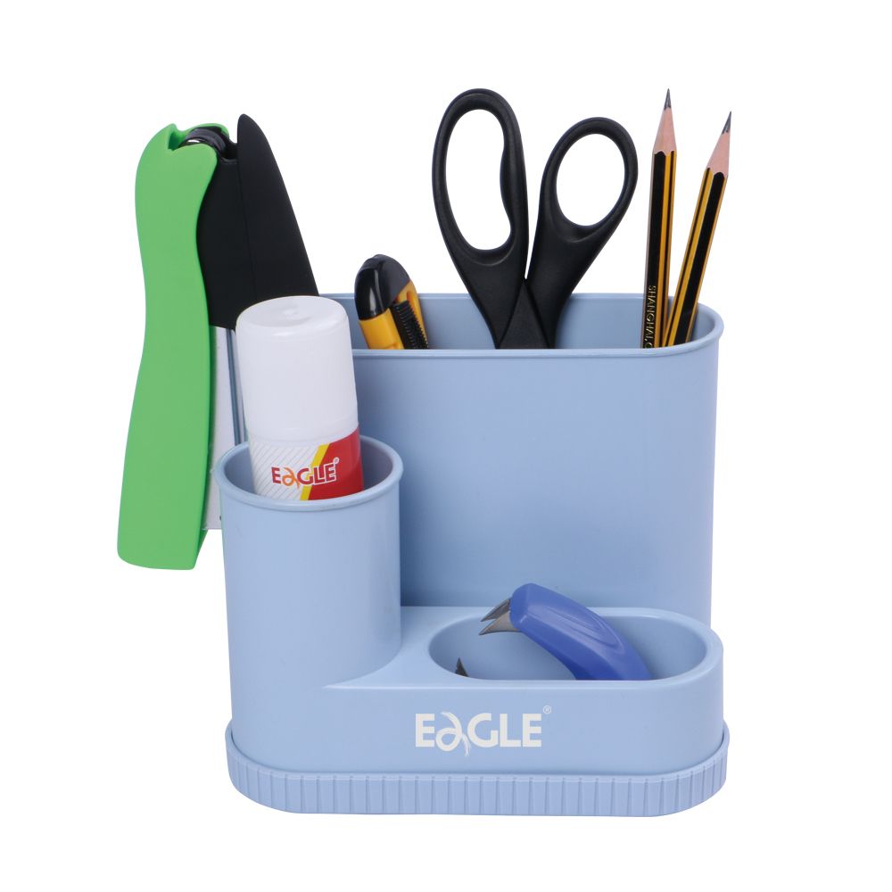 Eagle PH1001 Customized Plastic Pencil Container Multi-function Pen Pencil Holder Desk Organizer