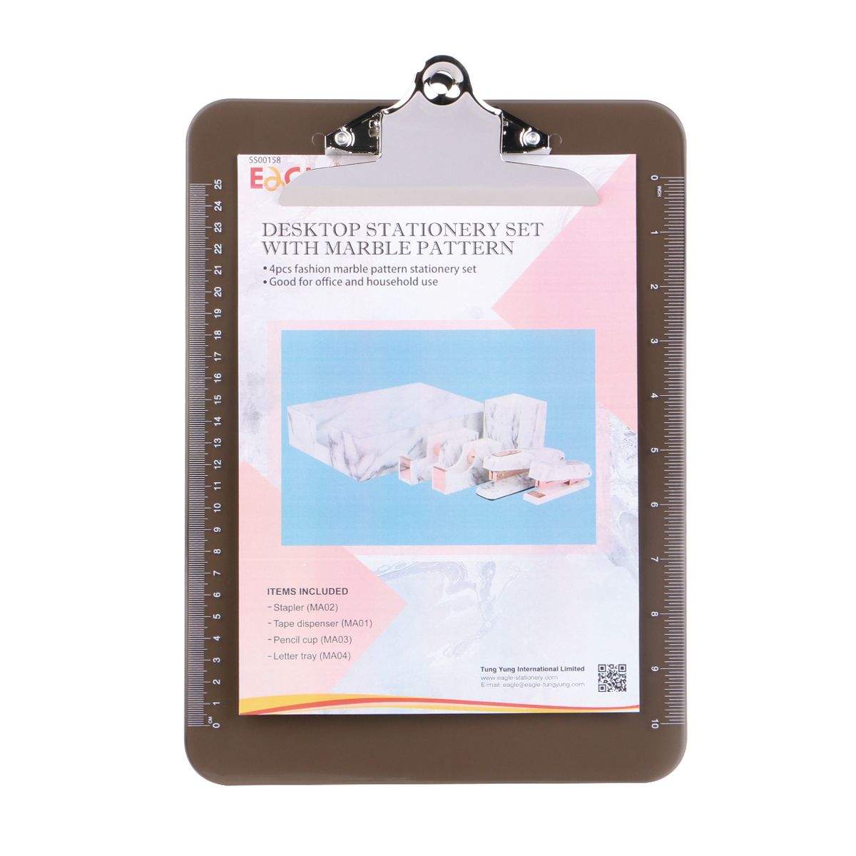 Eagle TY39-1 Multi-color A4 Letter Size Hardboard Clipboard Plastic Size 200 Sheets Paper Acceptable Board