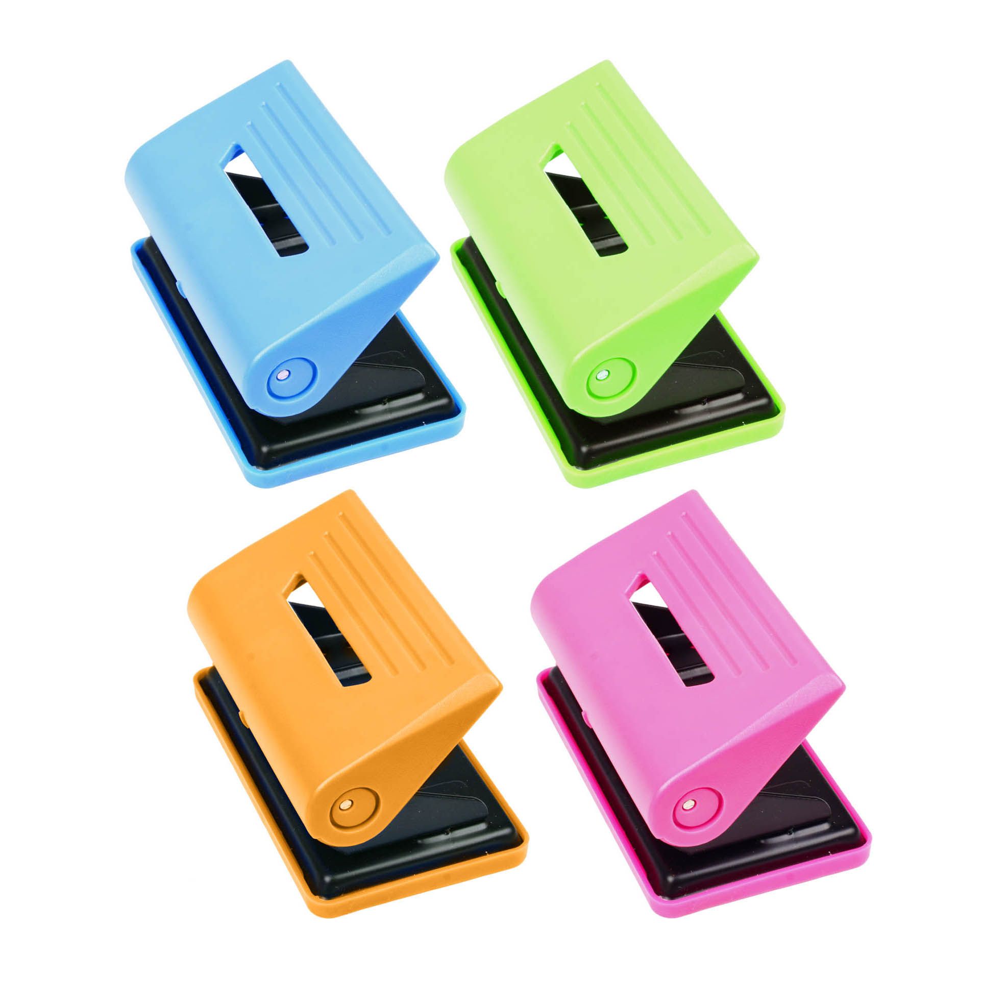 Eagle P11001 2-hole Classic Plastic 12 Sheets Paper Hole Punch 4 Color Available