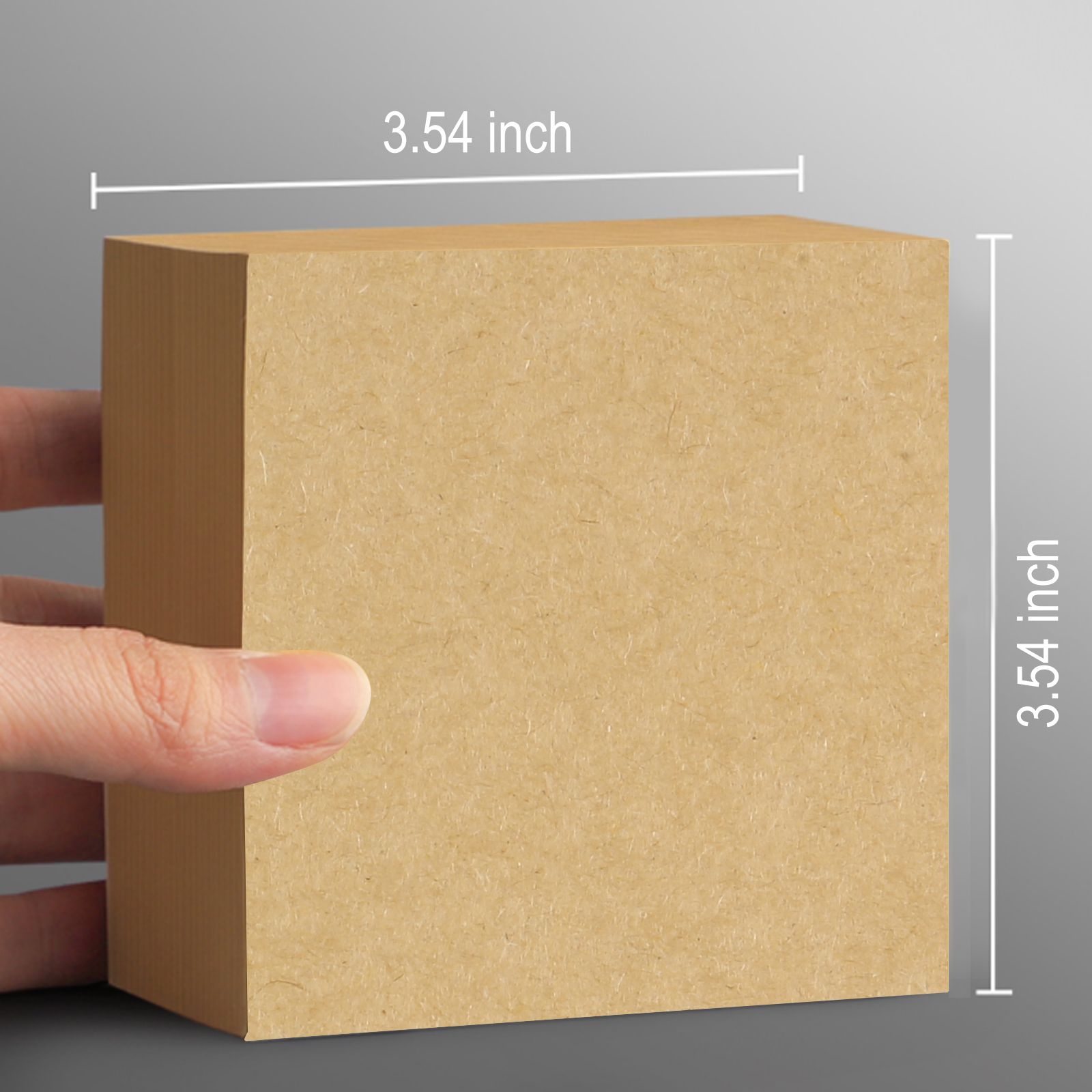 Eagle 648kp-500 Kraft Paper Sticky Note Office Stationery Square Self-Adhesive Removable Sticky Notes